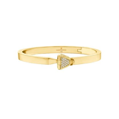 Horseshoe Nail Diamond Pave Bracelet