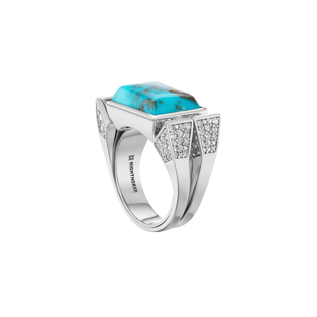Kingman Horseshoe Nail Ring