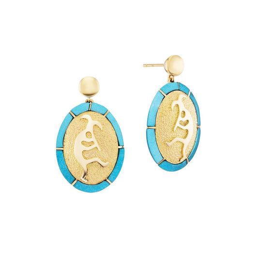 Kokopelli Inlay Earrings-Jewelry-Nighthorse-Sorrel Sky Gallery