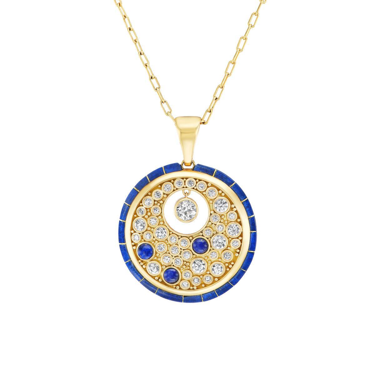 Large  Galaxy Pendant (Turquoise)