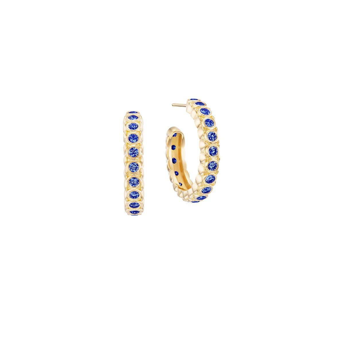 Morning Drop Hoops - Colored Stones-Jewelry-Nighthorse-Sorrel Sky Gallery