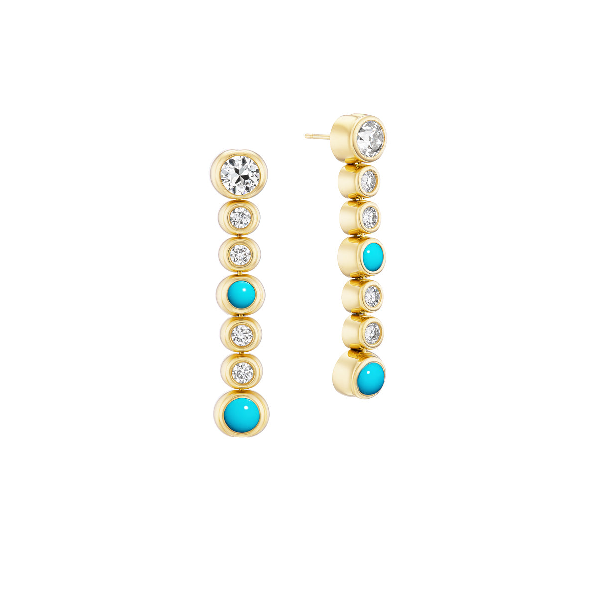 Morning Drop Tennis Earrings-Jewelry-Nighthorse-Sorrel Sky Gallery