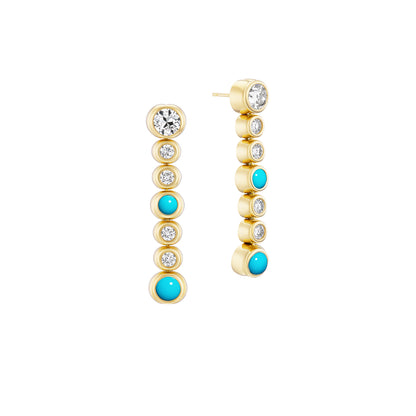 Morning Drop Tennis Earrings-Jewelry-Nighthorse-Sorrel Sky Gallery