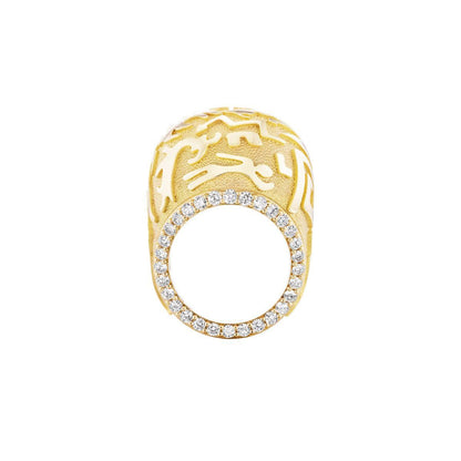 Rock Art Dome Ring-Jewelry-Nighthorse-Sorrel Sky Gallery