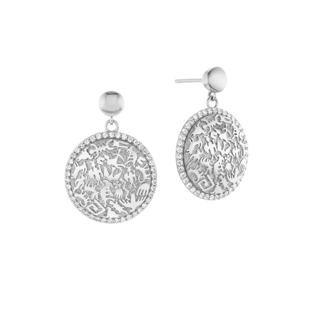 Rock Art Earrings-Jewelry-Nighthorse-Sorrel Sky Gallery