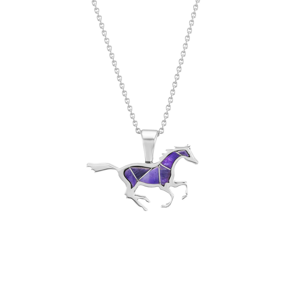 Running Horse Pendant (Sugilite)-Jewelry-Nighthorse-Sorrel Sky Gallery