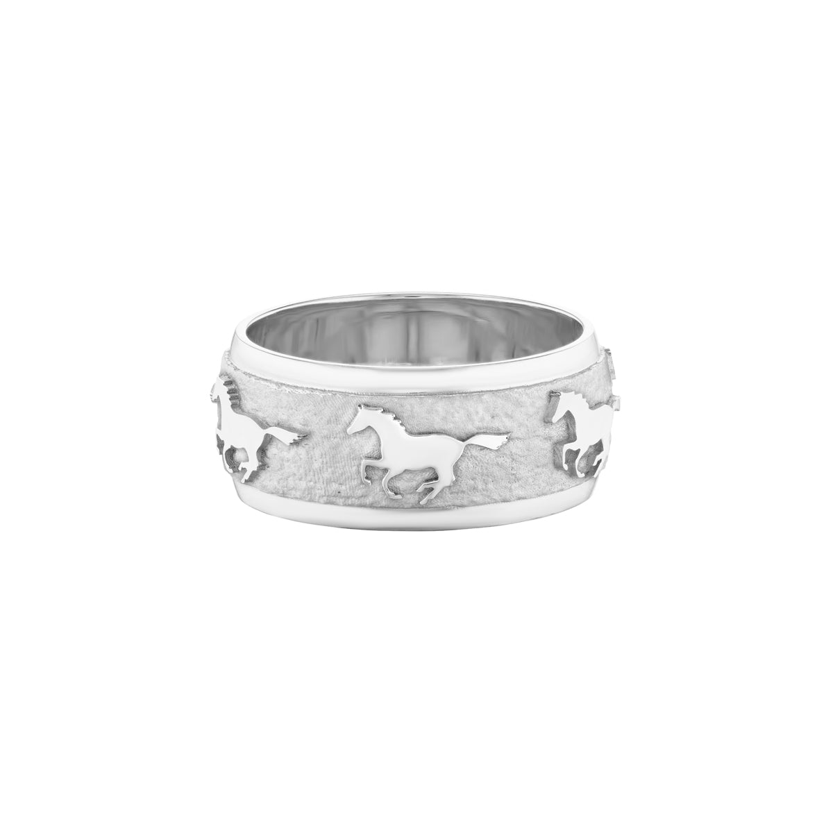 Running Horse Ring (All Metal)-Jewelry-Nighthorse-Sorrel Sky Gallery