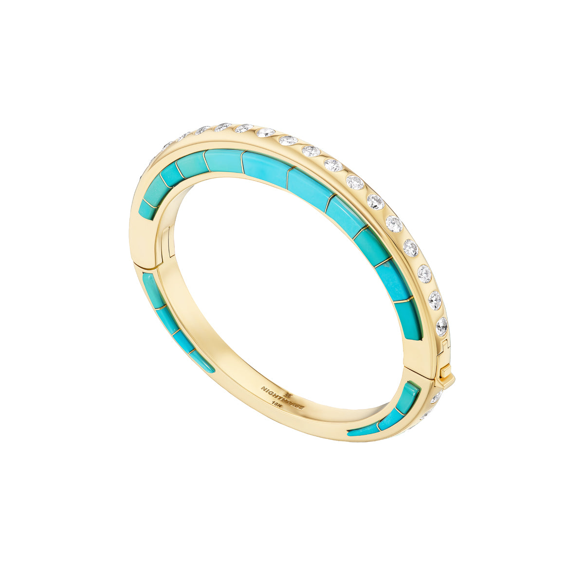 Slim Line Bracelet with Side Inlay-Jewelry-Nighthorse-Sorrel Sky Gallery