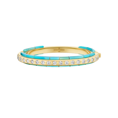 Slim Line Bracelet with Side Inlay-Jewelry-Nighthorse-Sorrel Sky Gallery