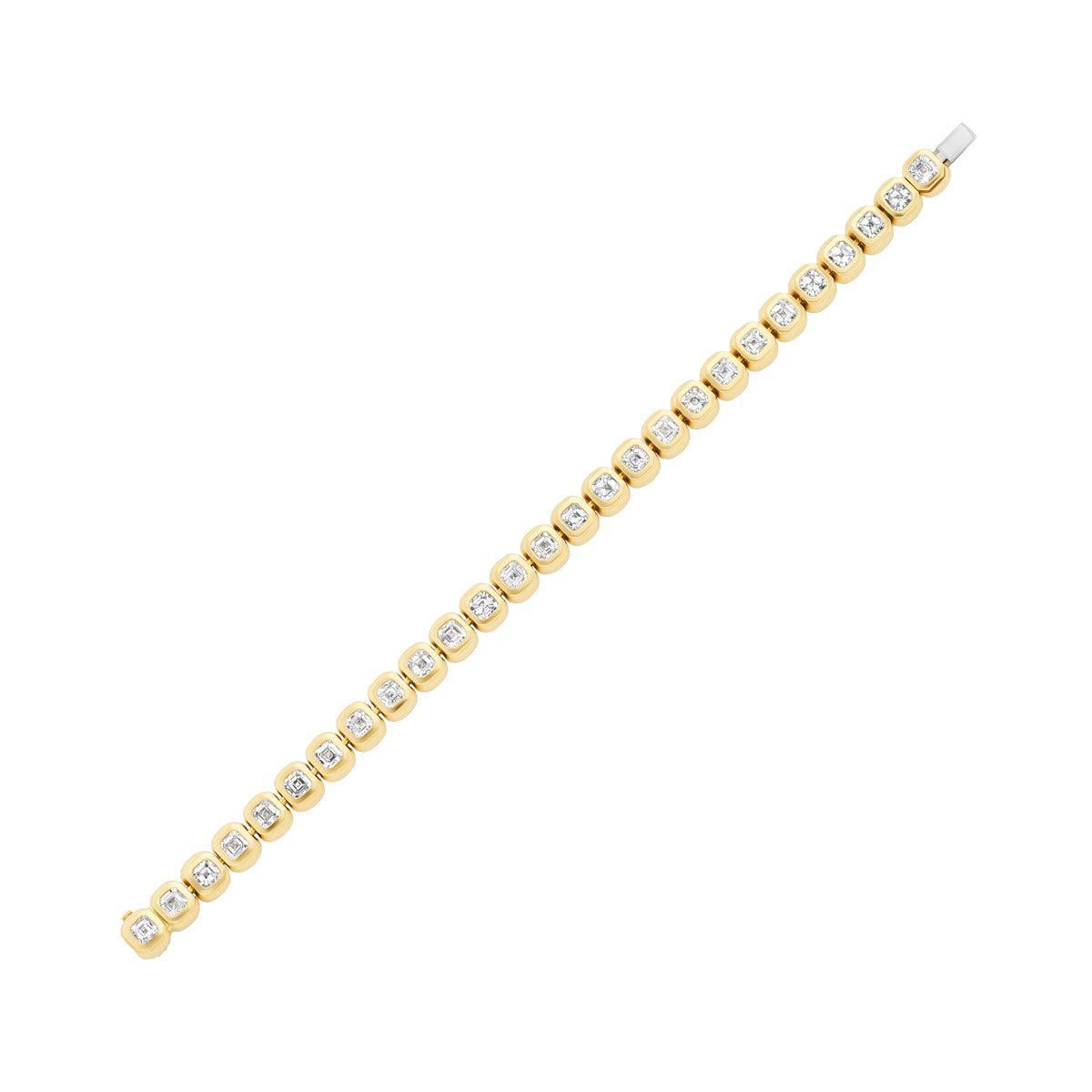 Tennis Bracelet Asscher Cut Diamonds-Jewelry-Nighthorse-Sorrel Sky Gallery