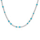 Tennis Necklace with Turquoise-Jewelry-Nighthorse-Sorrel Sky Gallery