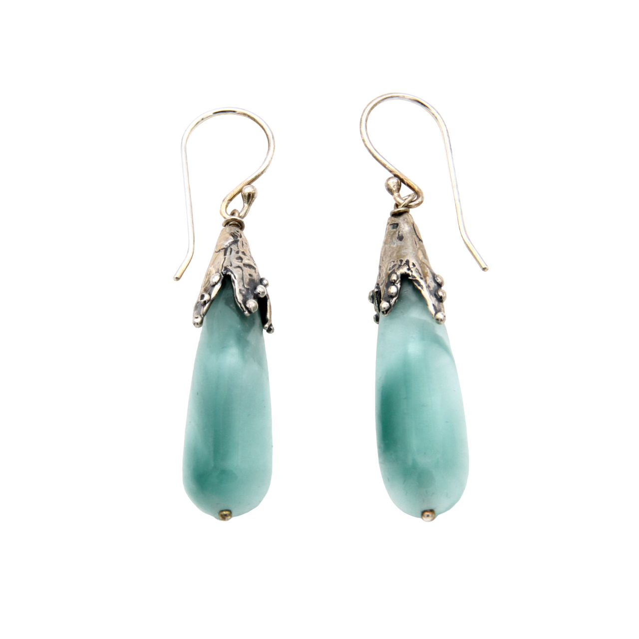 Angelite Dangle Earrings-Jewelry-Pam Springall-Sorrel Sky Gallery