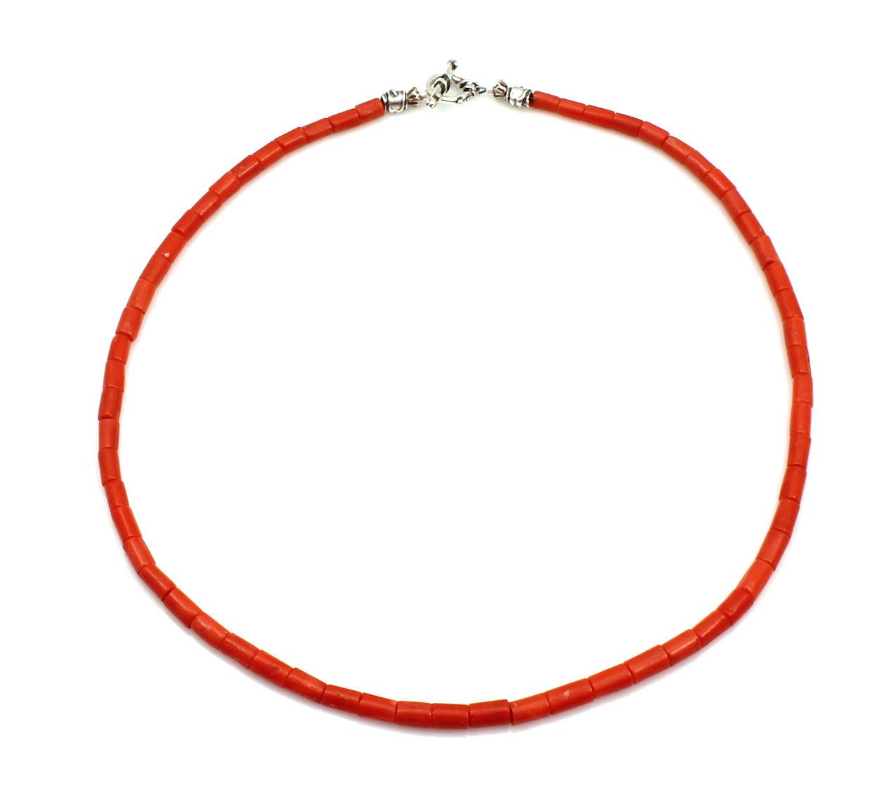 Antique Natural Mediterranean Coral Single Strand Necklace-Jewelry-Pam Springall-Sorrel Sky Gallery