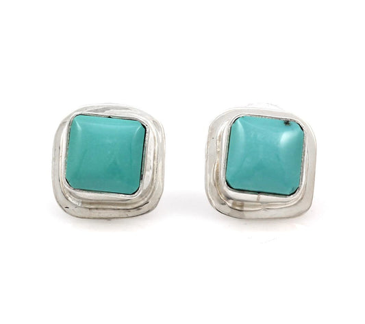 Carico Lake Turquoise Stud Earrings-Jewelry-Pam Springall-Sorrel Sky Gallery