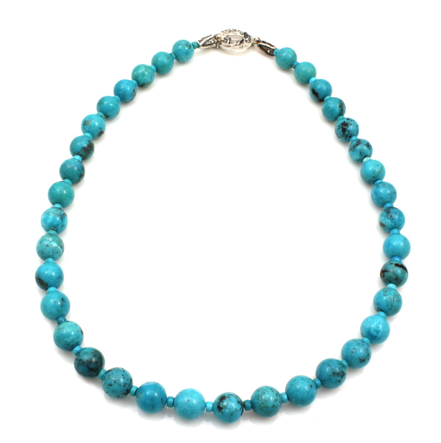 Nacozari Turquoise Rounded Necklace-Jewelry-Pam Springall-Sorrel Sky Gallery