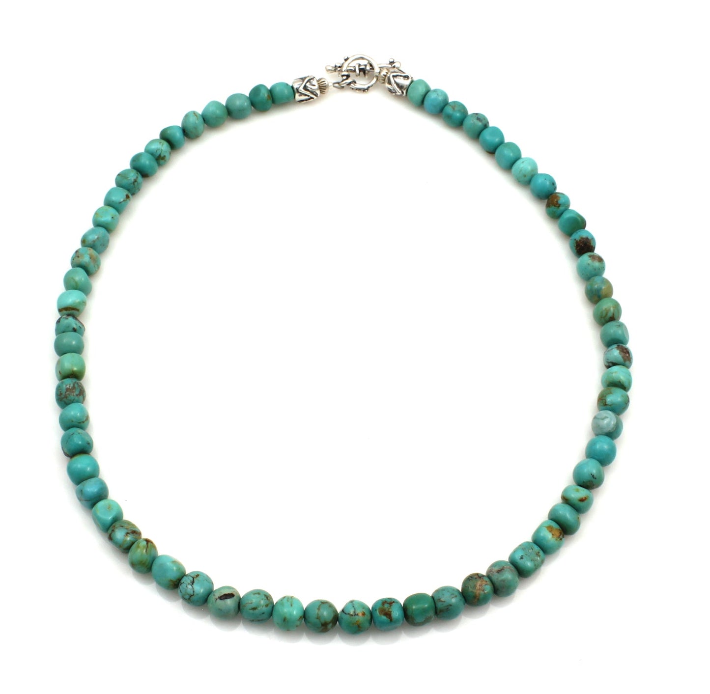 Turquoise Single Strand Necklace-Jewelry-Pam Springall-Sorrel Sky Gallery