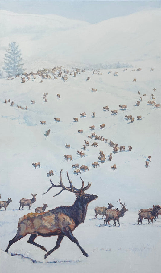 When We Were Elk-Painting-Patricia Griffin-Sorrel Sky Gallery