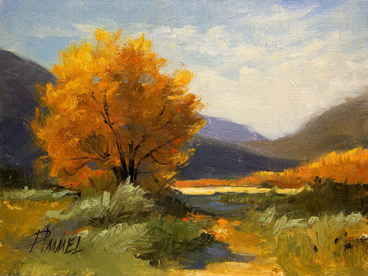 Campground Cottonwood-Painting-Peggy Immel-Sorrel Sky Gallery