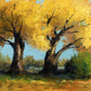 Couple of Cottonwoods-Painting-Peggy Immel-Sorrel Sky Gallery