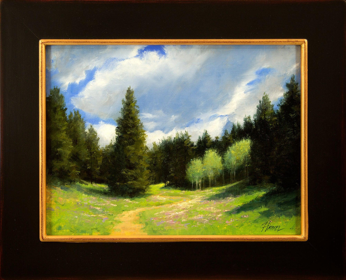 Emerald Meadow-Painting-Peggy Immel-Sorrel Sky Gallery