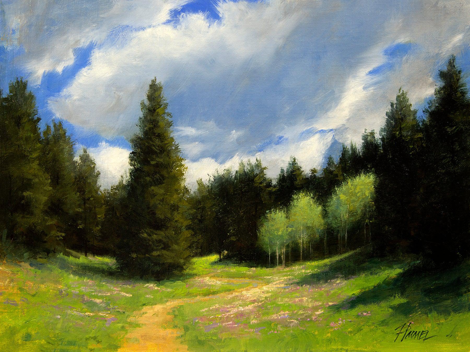 Emerald Meadow-Painting-Peggy Immel-Sorrel Sky Gallery