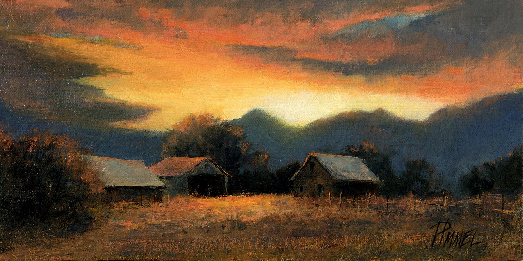 Five O'Clock Sundown-Painting-Peggy Immel-Sorrel Sky Gallery
