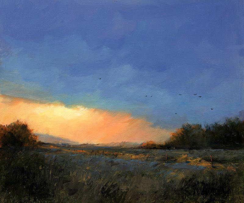 Night Flight, Taos-Painting-Peggy Immel-Sorrel Sky Gallery