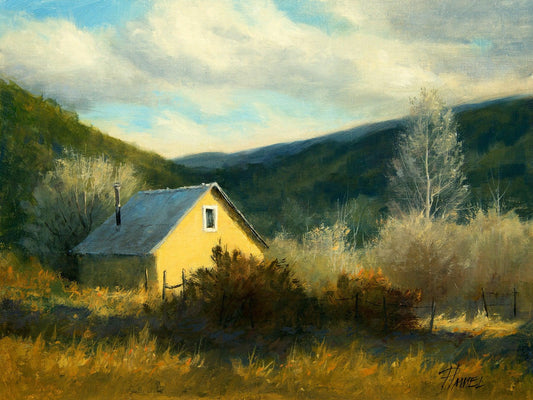 That Yellow House, High Road-Painting-Peggy Immel-Sorrel Sky Gallery