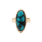 14K Gold Indian Mountain Turquoise Ring-Jewelry-Ray Tracey-Sorrel Sky Gallery