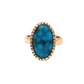 14K Gold Kingman Turquoise Ring-Jewelry-Ray Tracey-Sorrel Sky Gallery