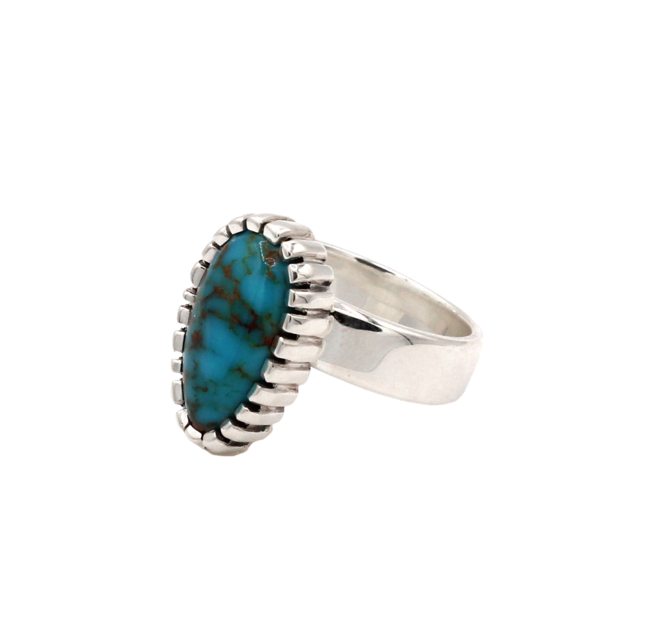 Indian Mountain Turquoise Ring-Jewelry-Ray Tracey-Sorrel Sky Gallery