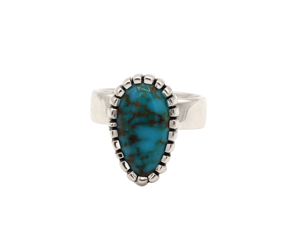 Indian Mountain Turquoise Ring-Jewelry-Ray Tracey-Sorrel Sky Gallery