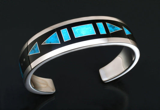 Inlaid Cuff Bracelet-Jewelry-Ray Tracey-Sorrel Sky Gallery