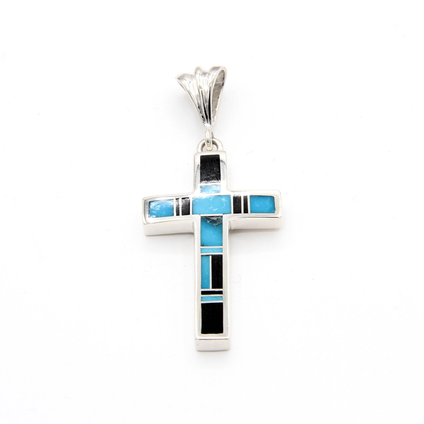 Inlay Cross Pendant-Jewelry-Ray Tracey-Sorrel Sky Gallery