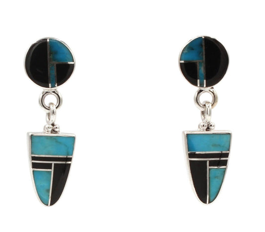 Inlay Drop Earrings-Jewelry-Ray Tracey-Sorrel Sky Gallery