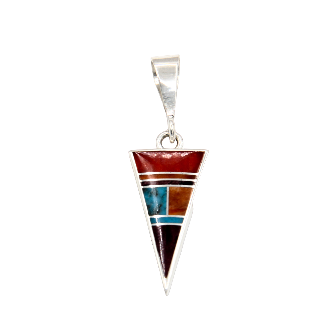 Inlay Triangle Pendant-Jewelry-Ray Tracey-Sorrel Sky Gallery