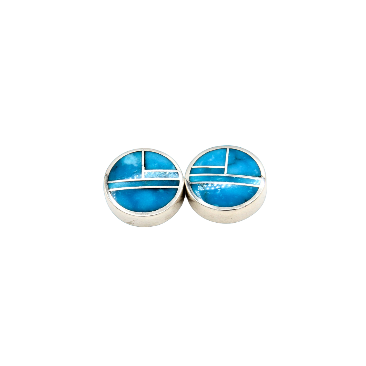 Inlay Turquoise Stud Earrings-Jewelry-Ray Tracey-Sorrel Sky Gallery