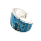 Kingman Turquoise Inlaid Cuff Bracelet-Jewelry-Ray Tracey-Sorrel Sky Gallery