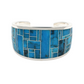 Kingman Turquoise Inlaid Cuff Bracelet-Jewelry-Ray Tracey-Sorrel Sky Gallery