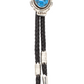 Kingman Turquoise and Meteorite Bolo Tie-Jewelry-Ray Tracey-Sorrel Sky Gallery