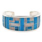 Kingman and Opal Inlaid Cuff Bracelet-Jewelry-Ray Tracey-Sorrel Sky Gallery