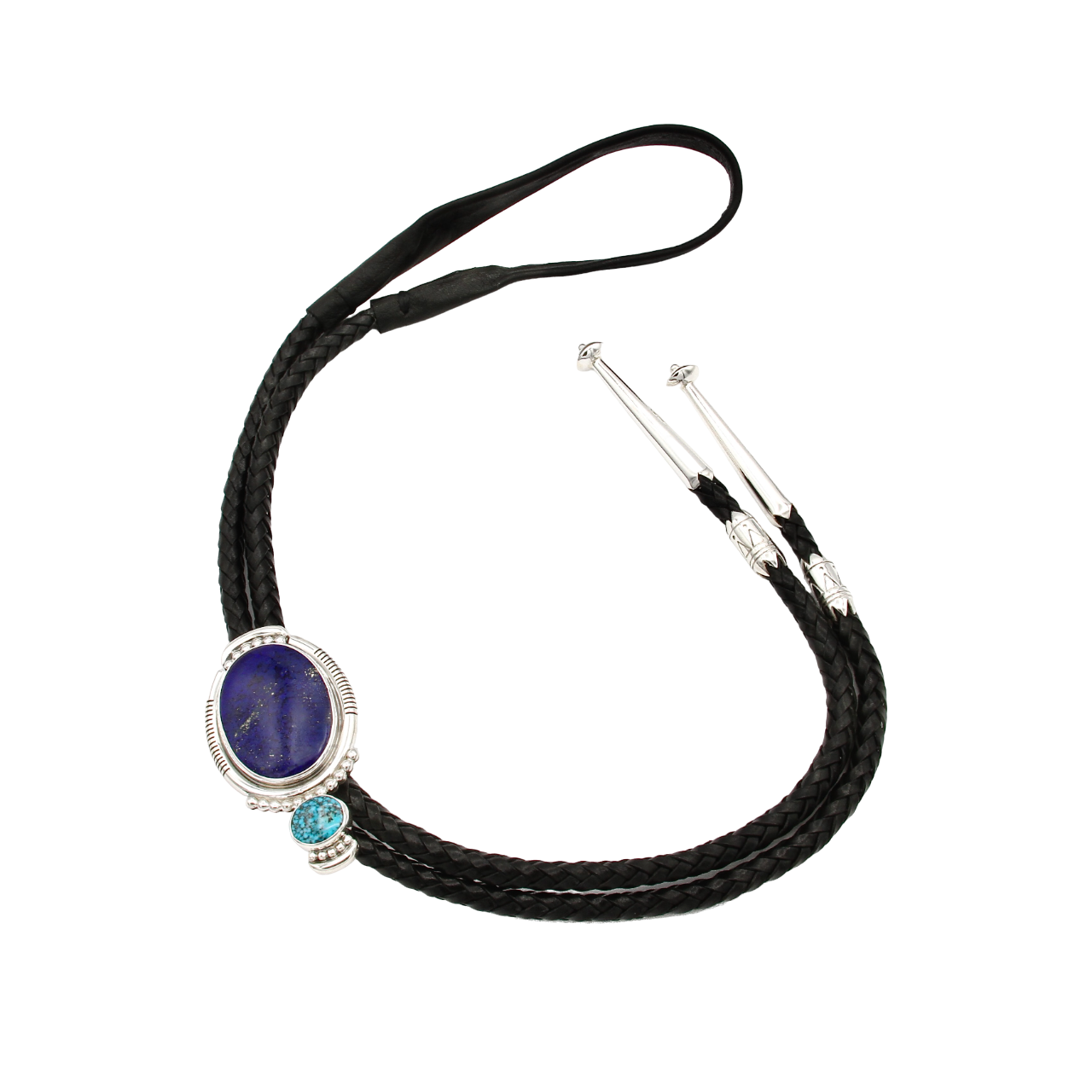 Lapis and Turquoise Bolo Tie-Jewelry-Ray Tracey-Sorrel Sky Gallery