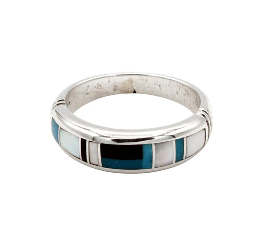 Narrow Inlay Band Ring-Jewelry-Ray Tracey-Sorrel Sky Gallery
