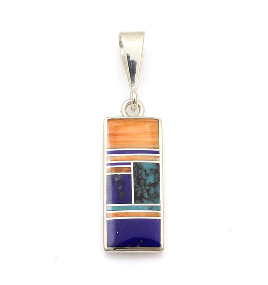 Rectangle Inlay Pendant-Jewelry-Ray Tracey-Sorrel Sky Gallery