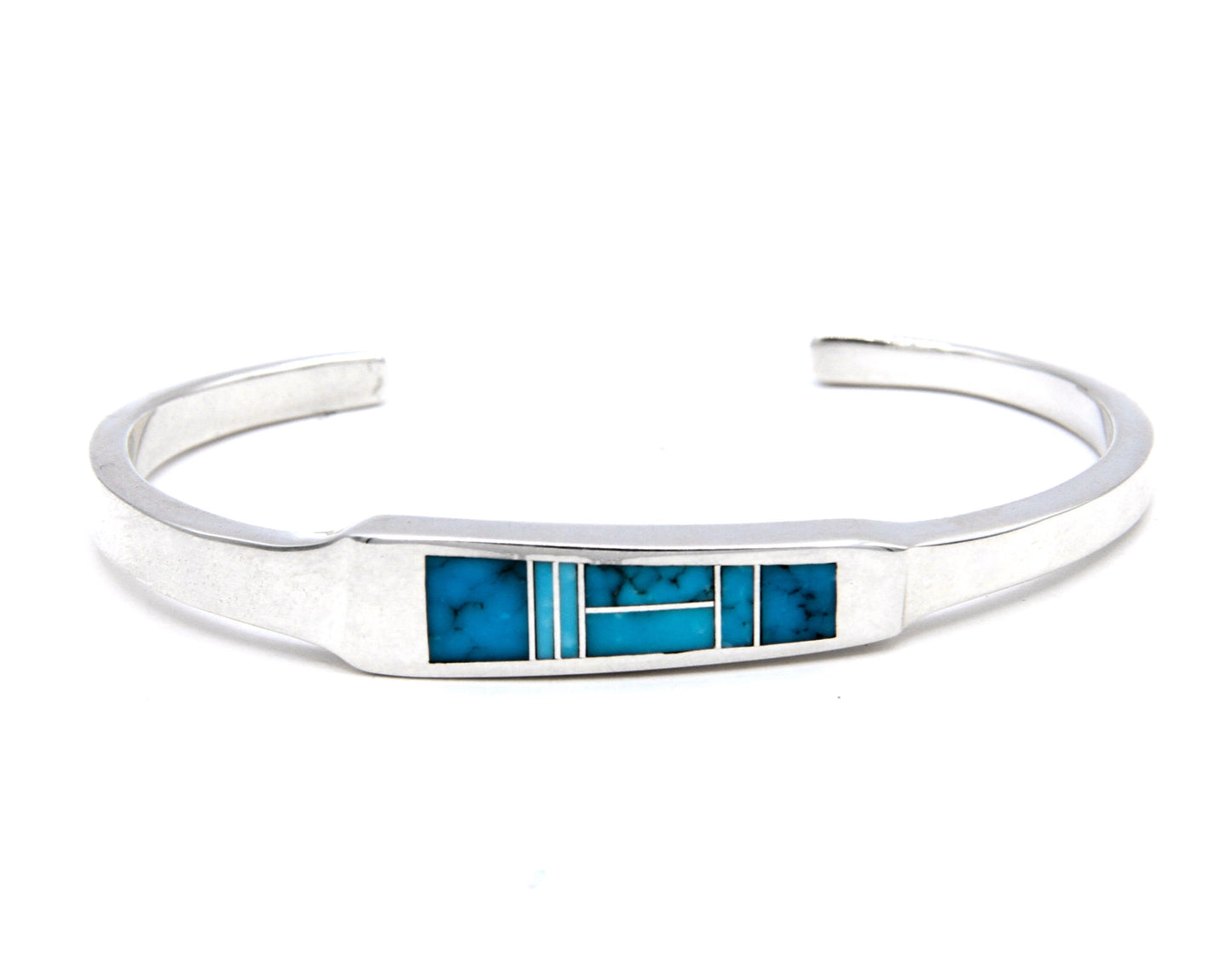 Turquoise Inlay Cuff-Jewelry-Ray Tracey-Sorrel Sky Gallery
