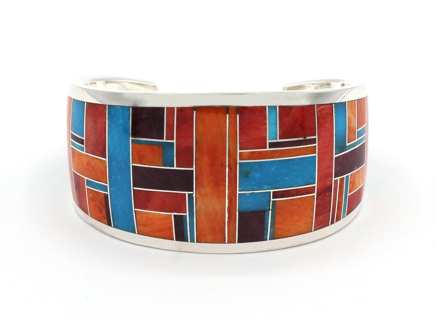 Wide Inlaid Cuff Bracelet-Jewelry-Ray Tracey-Sorrel Sky Gallery