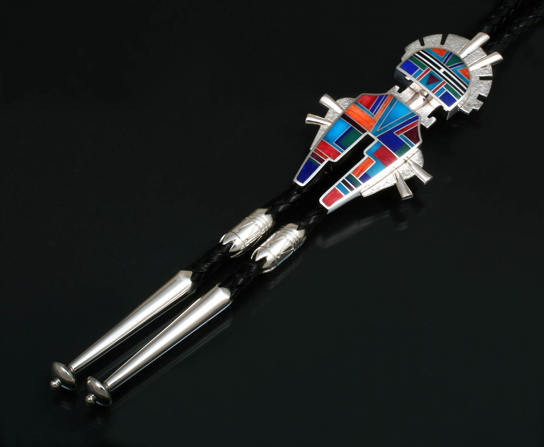 Ye Inlaid Bolo Tie-Jewelry-Ray Tracey-Sorrel Sky Gallery