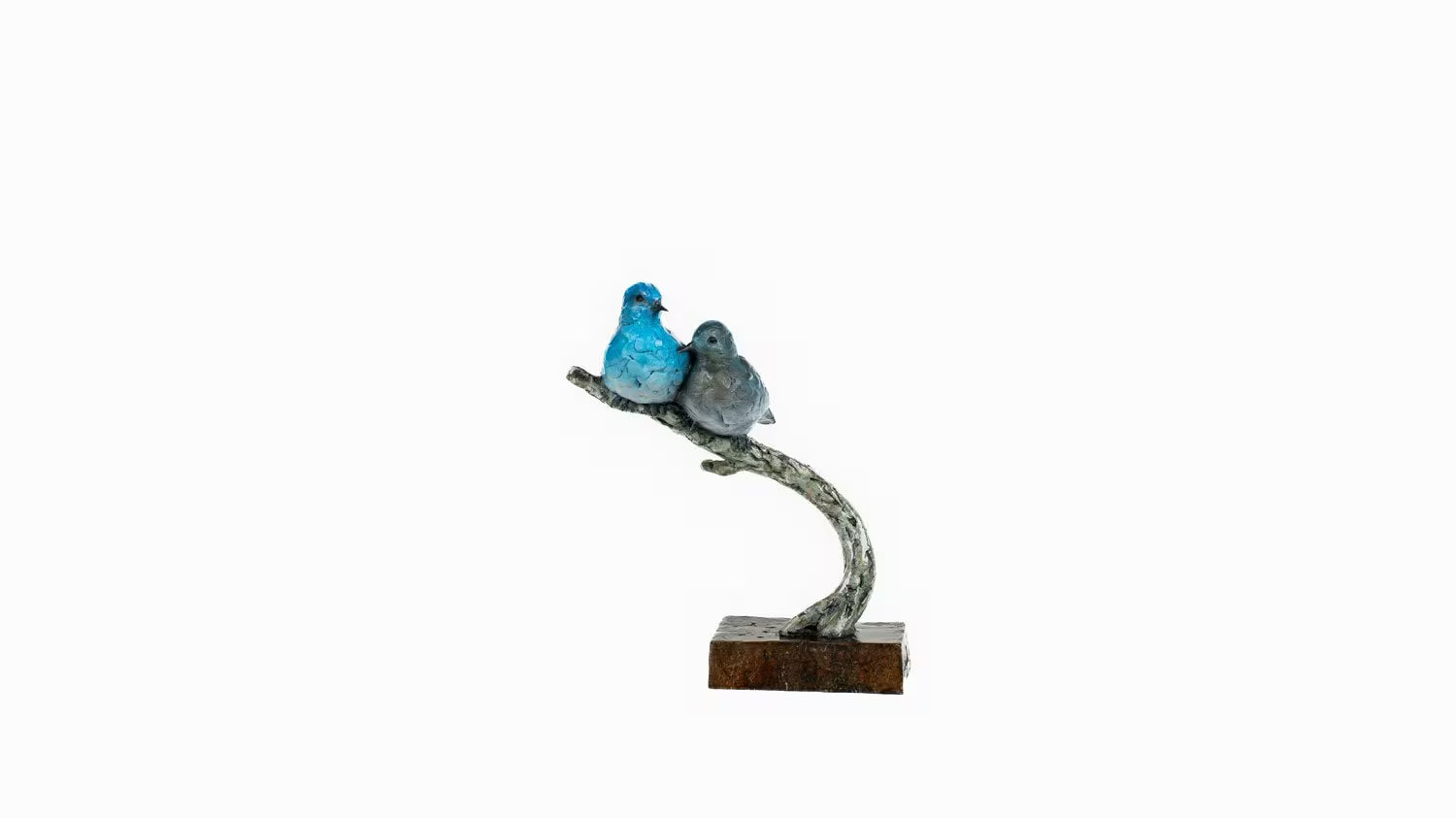 Blue Birds – Faithful Companion-Sculpture-Rip Caswell-Sorrel Sky Gallery