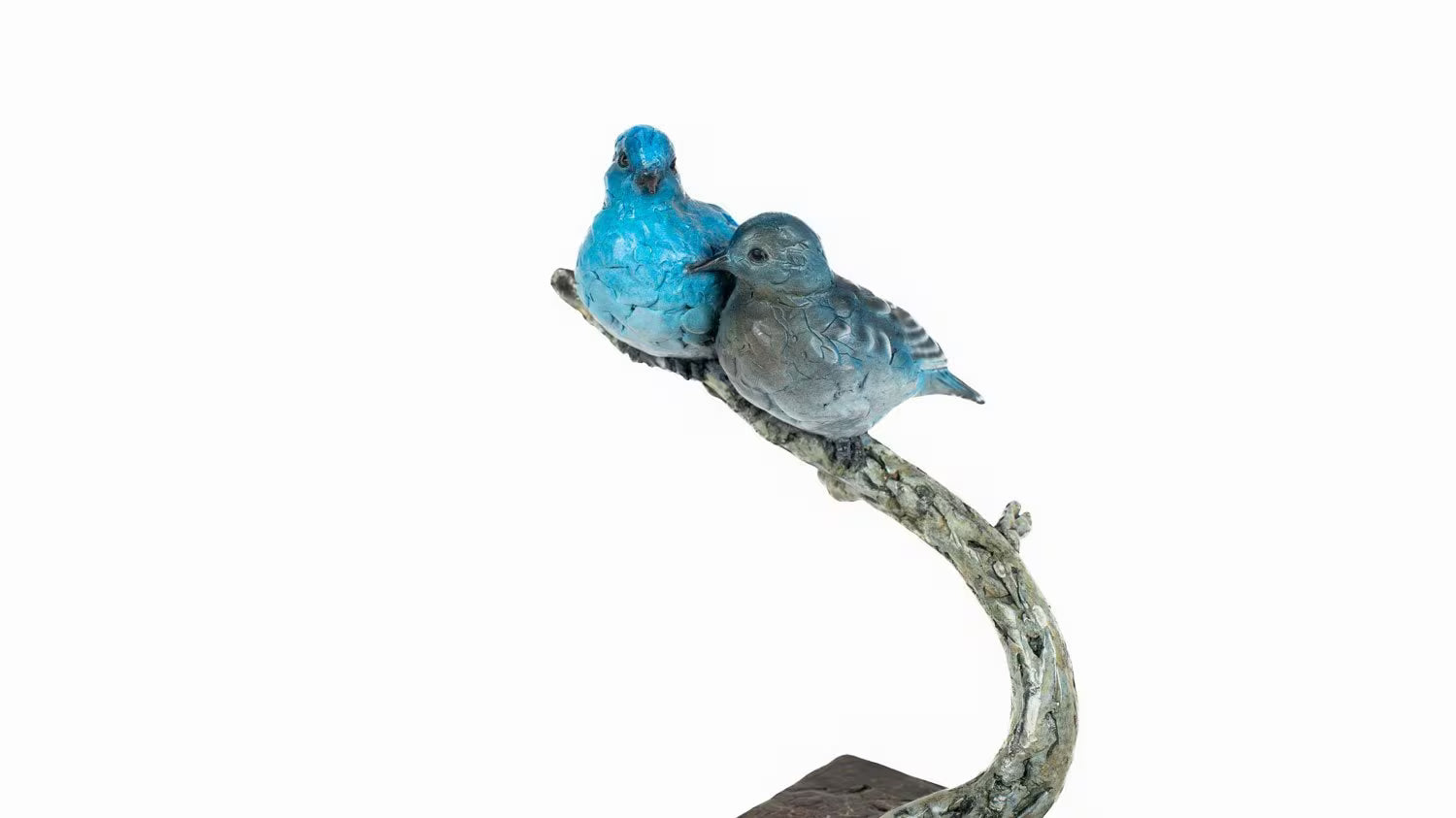 Blue Birds – Faithful Companion-Sculpture-Rip Caswell-Sorrel Sky Gallery