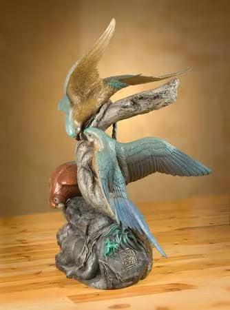 Mayan Sentinels-Sculpture-Rip Caswell-Sorrel Sky Gallery